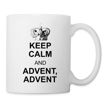 Advent Keep Calm - Tasse - Weiß - Rechts