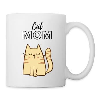 Cat Mom - Tasse - Weiß - Rechts