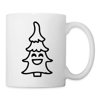 Christmas tree smile Christmas tree Christmas - Mug - white - Right