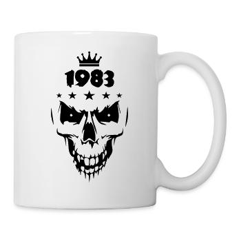 1983 Totenkopf - Tasse - Weiß - Rechts