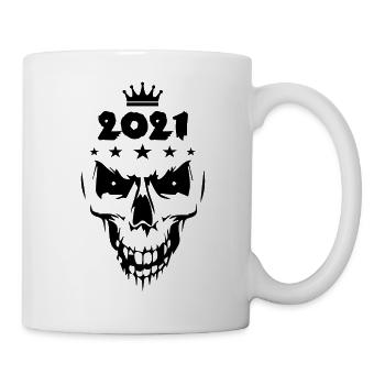 2021 Totenkopf - Tasse - Weiß - Rechts