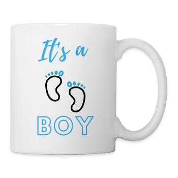 Baby Announcement Pregnancy - Boy - Surprise - Mug - white - Right