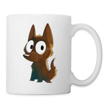 Kelpie Schokolade - Tasse - Weiß - Rechts