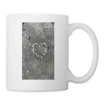 herz aus muscheln - Tasse - Weiß - Rechts