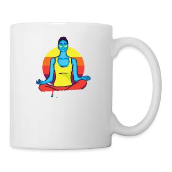My Favorite Yoga Buddies Call Me Mom - Tasse - Weiß - Rechts