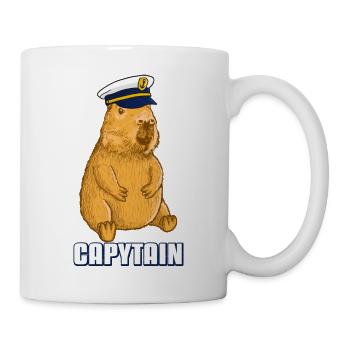 Capitaine Capybara Capytain - Mug blanc - blanc - Droite
