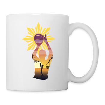 Philippines Filipino Flag Basketball I Gift - Mug - white - Right