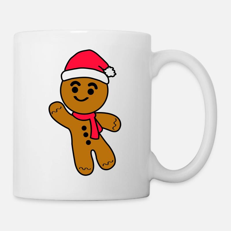 Lebkuchenmann - Tasse - Weiß