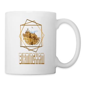 Birmingham England UK City Skyline Gold Home - Mug - white - Right