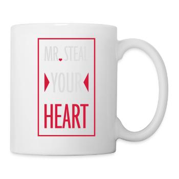 Monsieur vole votre cœur - Mug blanc - blanc - Droite