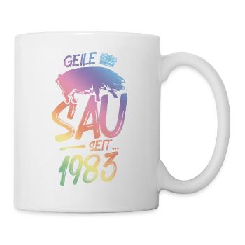 1983 Geile Sau - Tasse - Weiß - Rechts