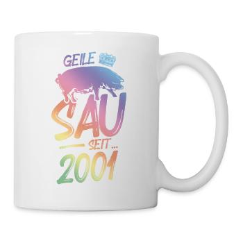 2001 Geile Sau - Tasse - Weiß - Rechts
