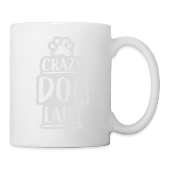 crazy dog lady Zitat - Tasse - Weiß - Rechts