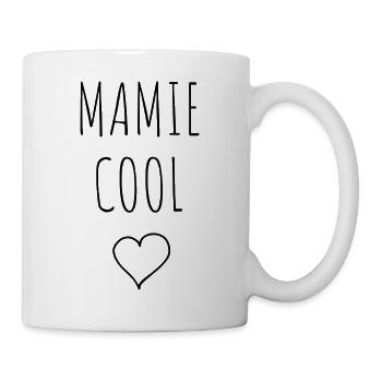 MAMIE COOL COEUR - Mug blanc - blanc - Droite