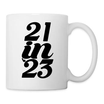 Geschenk zum 21. Geburtstag 21 Jahre alte Männer & Frauen - Tasse - Weiß - Rechts