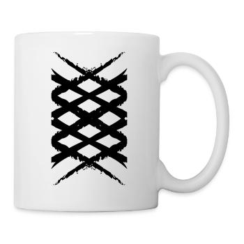 Diamonds Art Cross Pattern | Vectorgraphic - Mug - white - Right