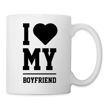 I Love My Boyfriend - Boyfriend Funny Gift - Mug - white - Right