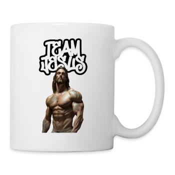 Team Jesus on Steroids - Tasse - Weiß - Rechts