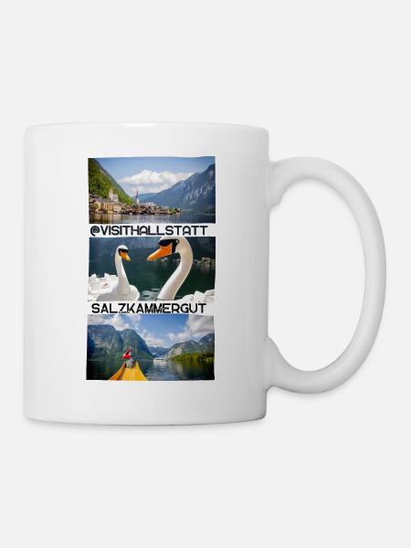 visithallstatt - Tasse - Weiß