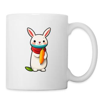 Cute Rabbit With Carrot Kawaii AnimeStyle - Mug - white - Right
