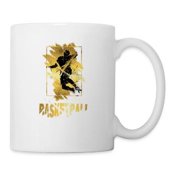 Basketball Basketball Player Dunking Gold Splash - Mug - white - Right