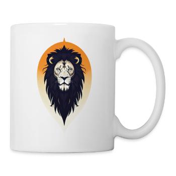 tête de lion - afrique - Mug blanc - blanc - Droite