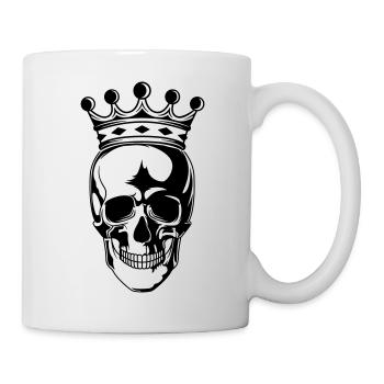 Roi du crâne - Mug blanc - blanc - Droite