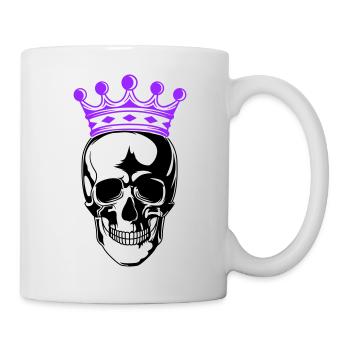 Roi du crâne - Mug blanc - blanc - Droite
