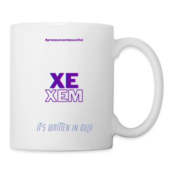 #pronounsarebeautiful xe/xem - Mug blanc - blanc - Droite