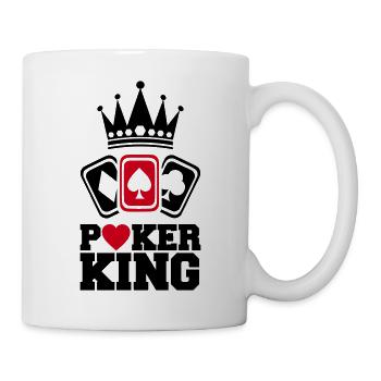 Roi du poker - Mug blanc - blanc - Droite