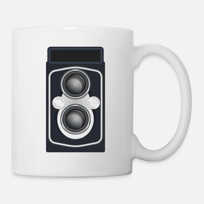 Doppelobjektiv-Spiegelreflexkamera Sauber - Tasse - Weiß