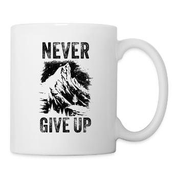 Never give up - Mug - white - Right