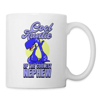 Cool aunt of a cool nephew Dino - Mug - white - Right