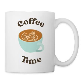 L’heure du café - Mug blanc - blanc - Droite