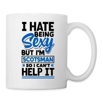 Scottish Scotland Scottish Flag Quote - Mug - white - Right