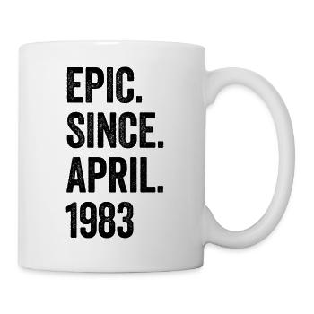 40 Years Epic Since April 1983 40th Birthday - Mug - white - Right