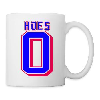 0 Hacken Lustiger Basketball - Tasse - Weiß - Rechts