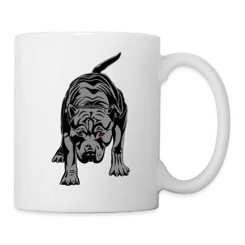 Pitbull - Tasse - Weiß - Rechts