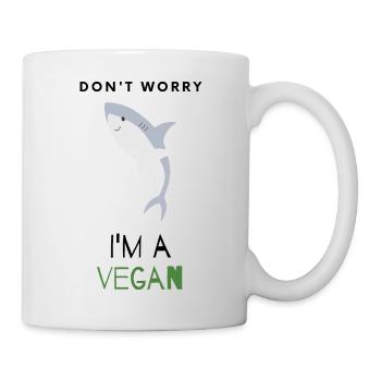 Ne vous inquiétez pas, je suis végétalien - Mug blanc - blanc - Droite