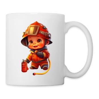Süßer Feuerwehrmann - Tasse - Weiß - Rechts