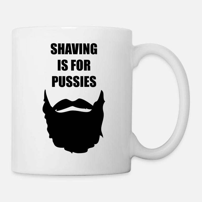 Bart Schnurrbart lustiger Spruch lustige Sprüche - Tasse - Weiß
