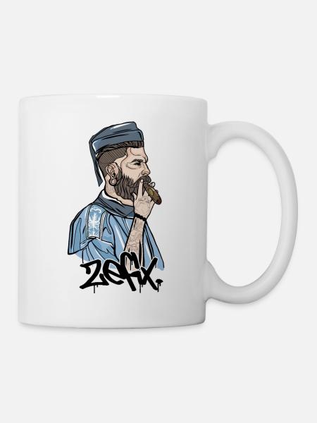 Rieser Grantler // Illustration - Tasse - Weiß
