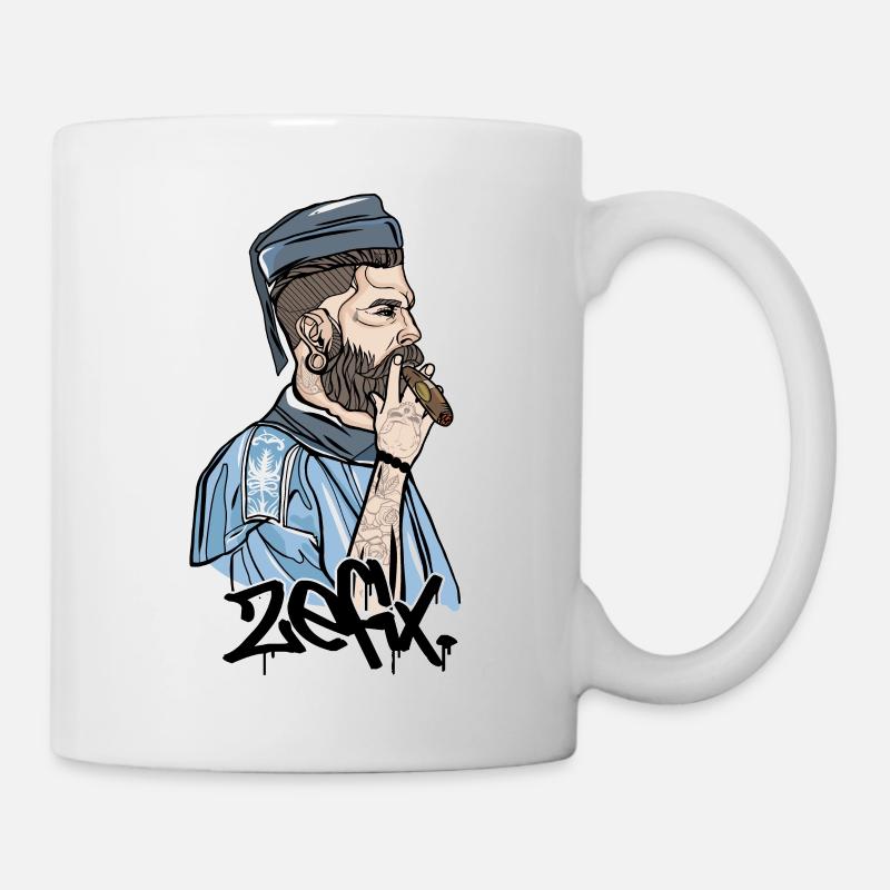 Rieser Grantler // Illustration - Tasse - Weiß