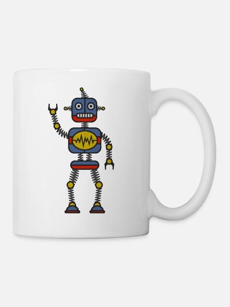 Roboter - Tasse - Weiß