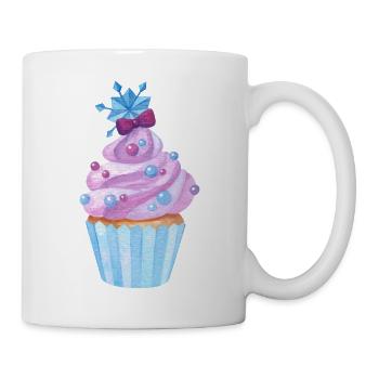 Cupcake Süßigkeiten - Tasse - Weiß - Rechts