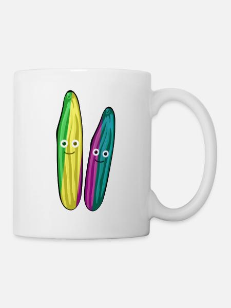 Concombre,Couple,Concombre,Concombre,Concombre,Couple - Mug blanc - blanc