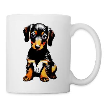 Chien Propriétaire Chiens Teckel Chien Chien Propriétaire Chien Propriétaire - Mug blanc - blanc - Droite
