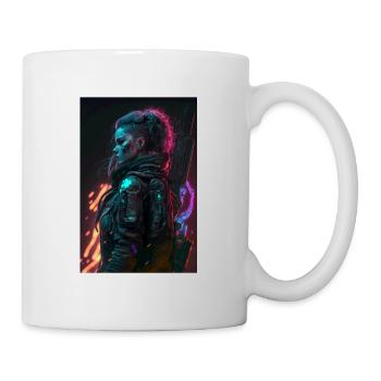Mädchen aus der Zukunft - Tasse - Weiß - Rechts