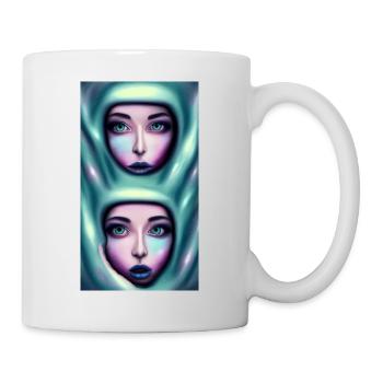 Space Sisters Twins - Tasse - Weiß - Rechts