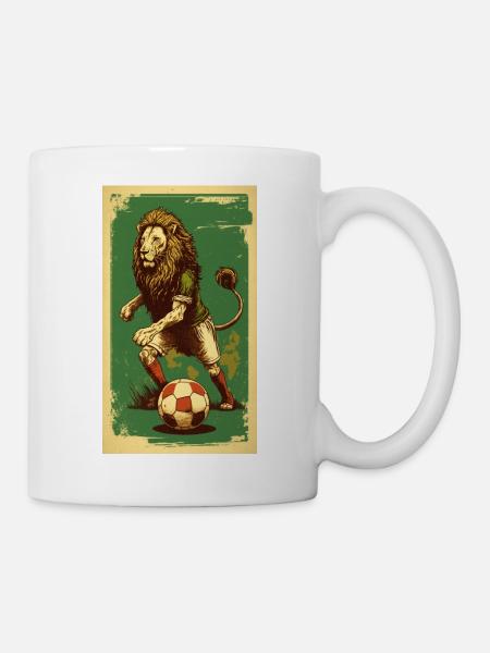 Löwe - Tasse - Weiß